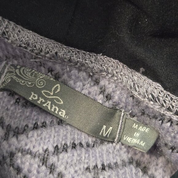 Prana Women's Size M Crestland Pullover Turtleneck Sweater Purple Poly Wool Blen - Picture 3 of 9
